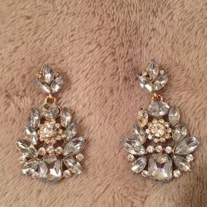 Crystal Drop Fashion Earrings NWT